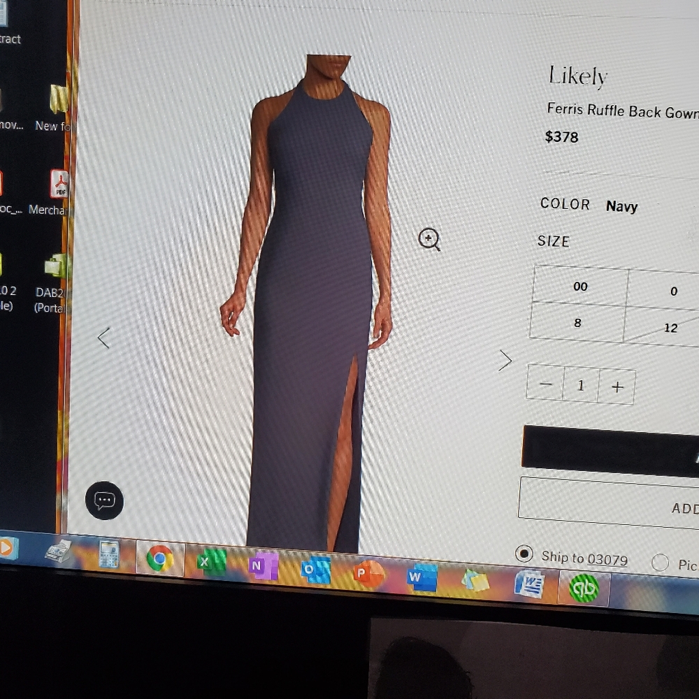 Likely Ferris Ruffle Gown - Picture 2 of 2